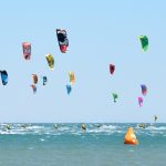Surfing and kitesurfing